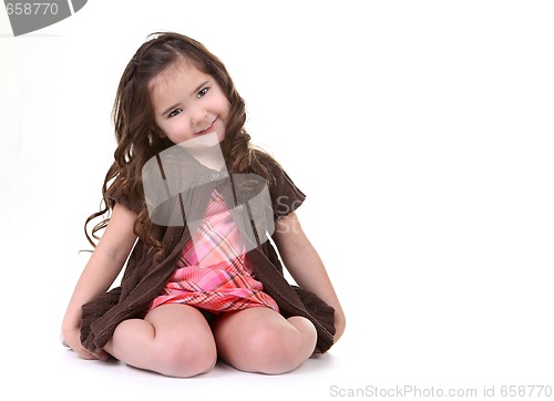 Image of Pretty Young Child Smiling at the Viewer