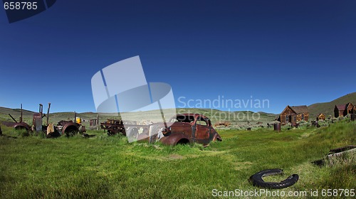 Image of Vintage Vehicles in Historical Bodie California