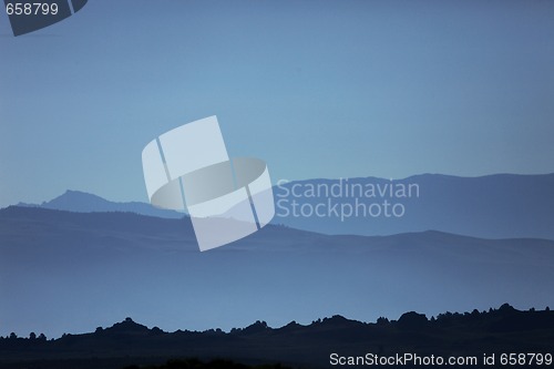 Image of Ghostly Mountain Silhouettes