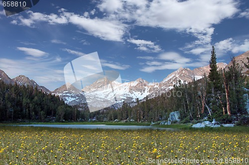 Image of Snow on the Eastern Sierra Mountains