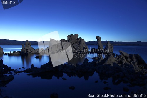 Image of Tufa Rock Formations in Mono Lake Califonia