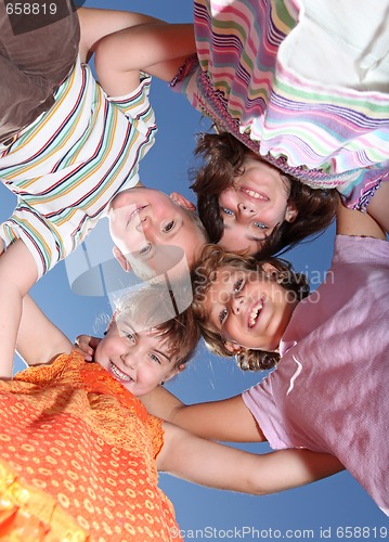 Image of Happy Smiling Group of Young Friends