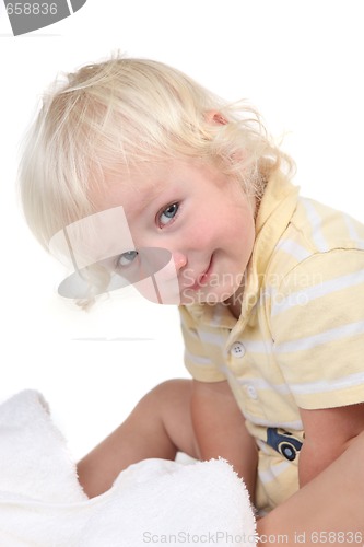 Image of Baby Toddler Boy Looking at the Viewer
