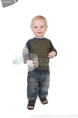 Image of Young Toddler Boy Standing