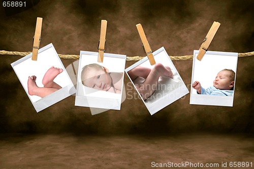 Image of Color Photographs of a Baby Boy