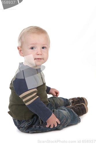 Image of Little Baby Toddler Sitting Sideways