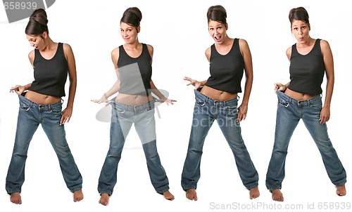Image of Multiple Views of a Dieting Woman