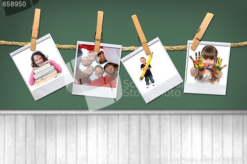 Image of Back To School Kids on a Chalk Board