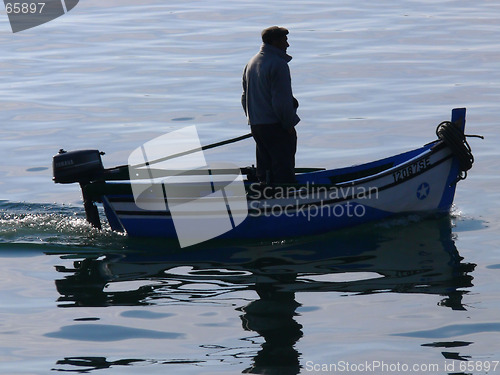 Image of Man and Boat