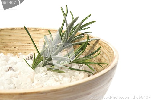 Image of rosemary bath. aromatherapy