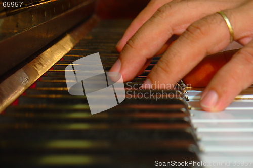 Image of Fingers on piano