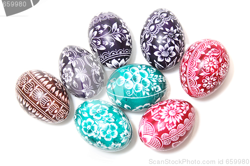 Image of easter eggs