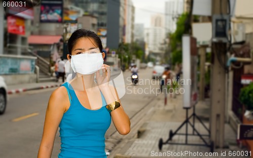 Image of face mask in bangkok