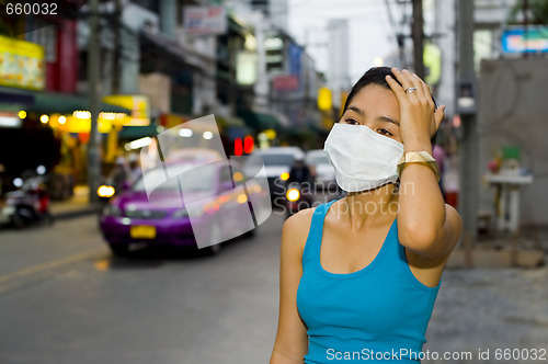 Image of with face mask in bangkok
