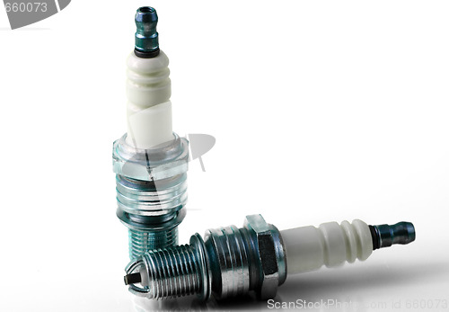 Image of Two spark plugs for car's engine