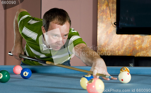 Image of playing pool