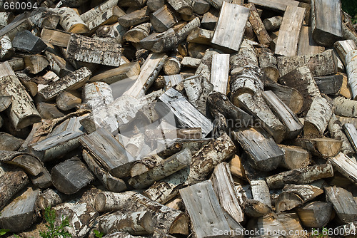 Image of Wood Pile Background