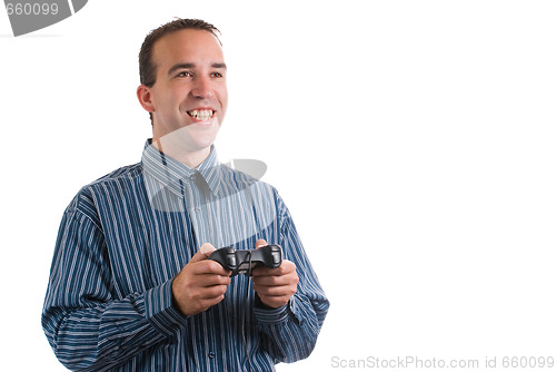 Image of Man Playing Video Games