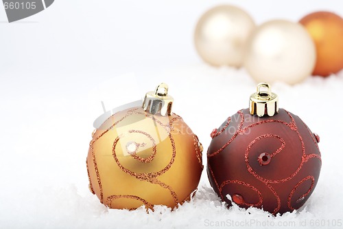 Image of Christmas baubles.