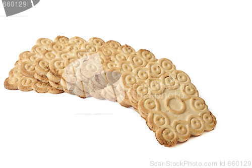 Image of cookies on white background