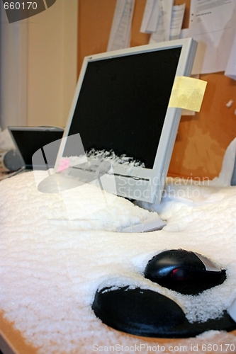 Image of Snowy office