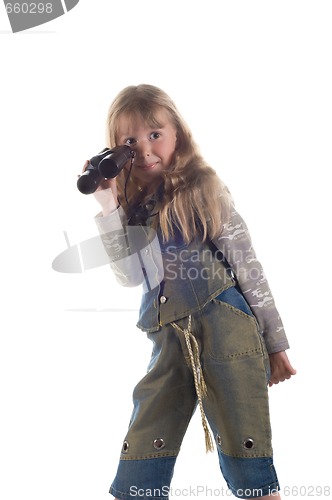 Image of Little girl in studio