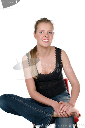 Image of Closeup Portrait Of Woman