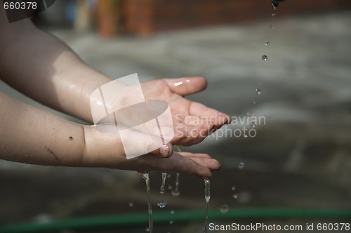 Image of washing hands