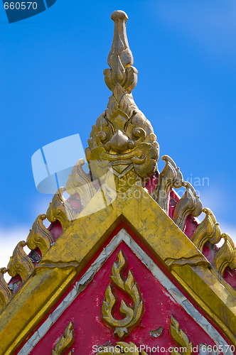 Image of top of a buddhist temple