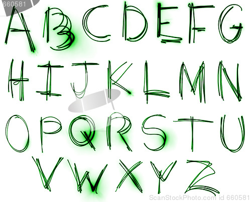 Image of Neon Alphabet set