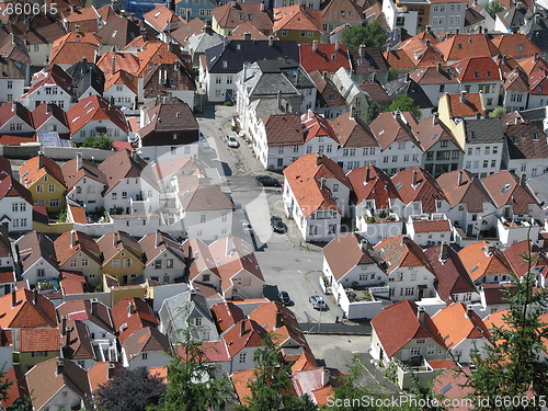 Image of Bergen, Norway - small houses