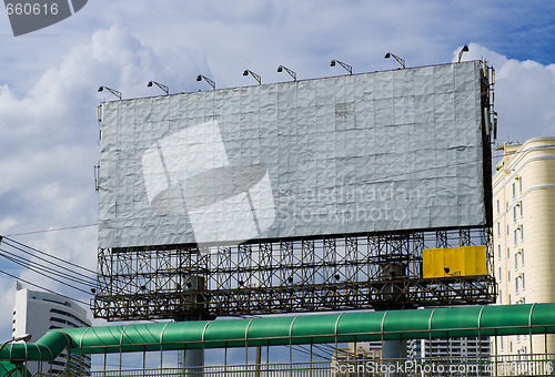Image of billboard in a city
