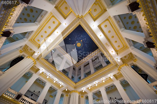 Image of ceiling of the sothorn temple in thailand