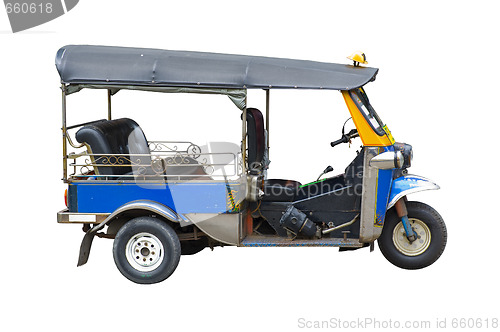 Image of tuktuk taxi in thailand