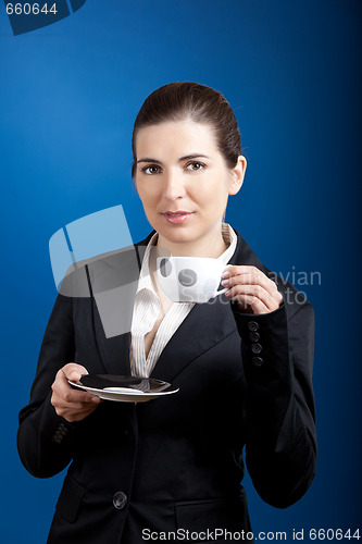 Image of Drinking a coffee