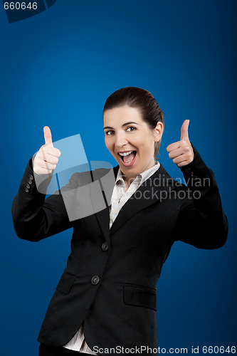 Image of Happy businesswoman