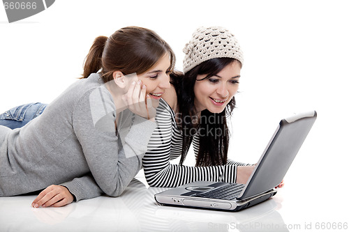 Image of Working with a Laptop