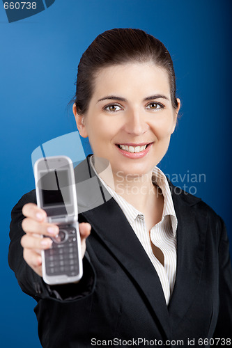 Image of Happy businesswoman