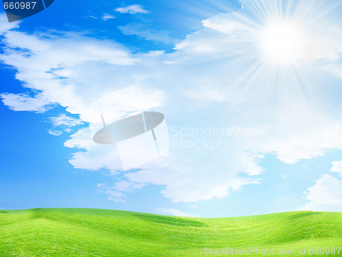 Image of sun on the sky