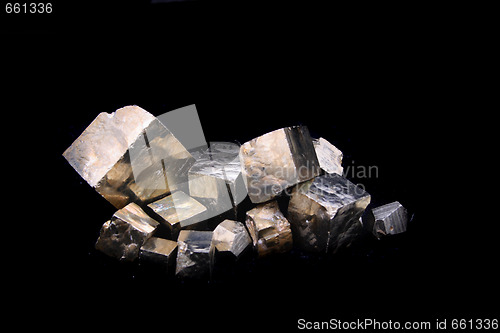 Image of golden cubes