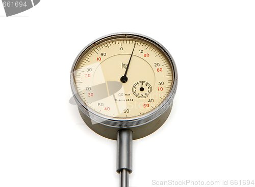 Image of Vintage Soviet-made medical manometer isolated 