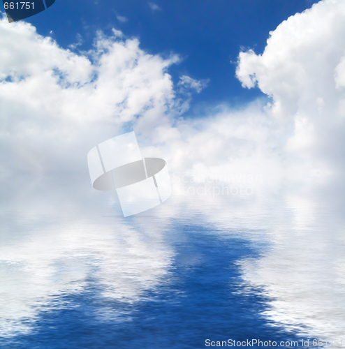 Image of Sky, clouds and water