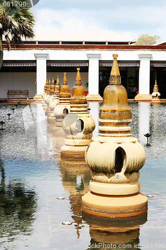 Image of Asian water garden.