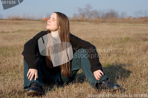 Image of Girl Sitting