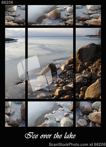 Image of Ice over the lake