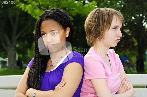 Image of Angry teenage girls