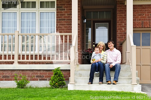 Image of Happy family at home