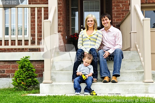 Image of Happy family at home