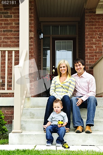 Image of Happy family at home