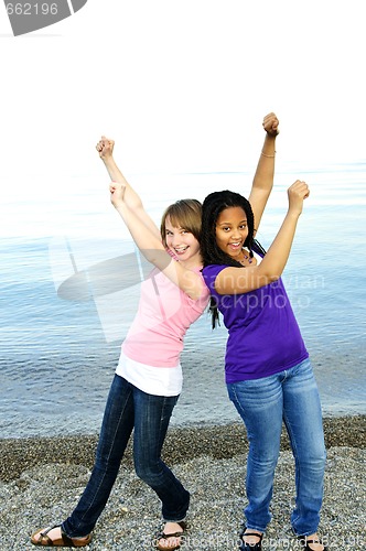 Image of Happy girlfriends